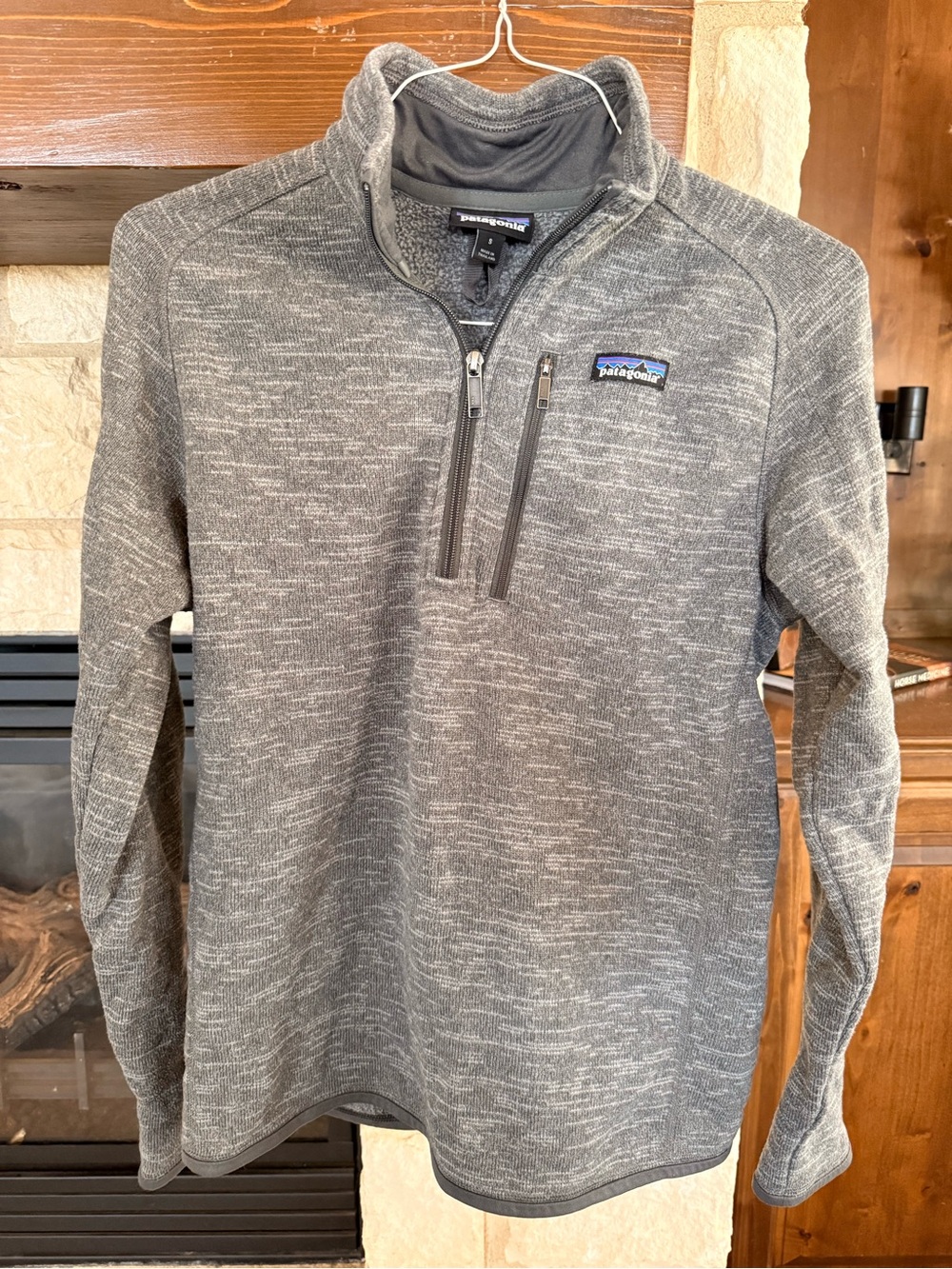 Patagonia Gray Heather Half-Zip Pullover - Men’s Small